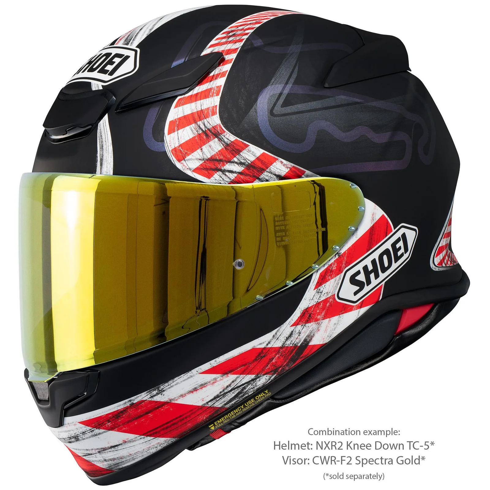 SHOEI NXR2 Knee Down TC-5