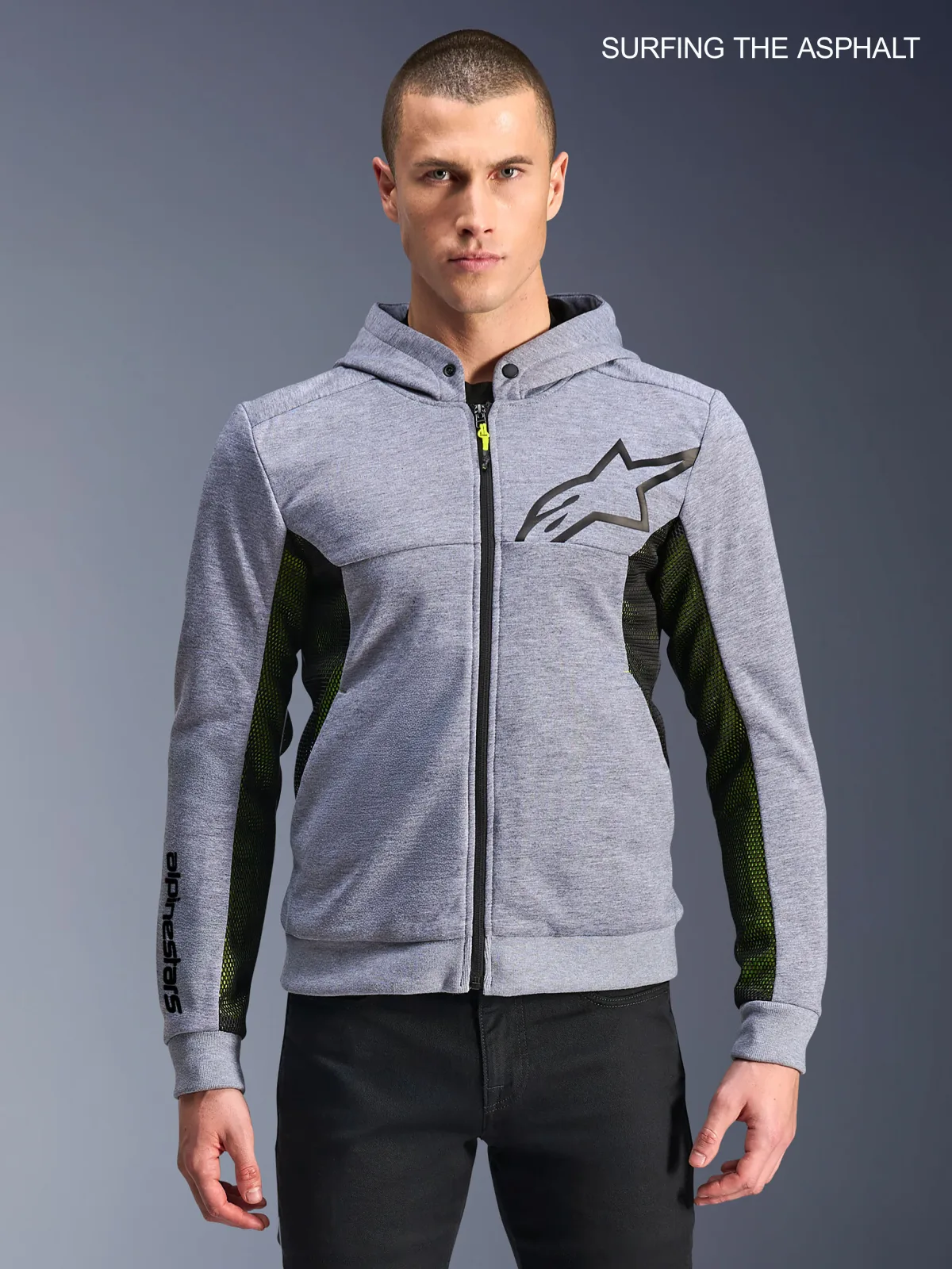 Суитшърт Alpinestars Chrome Air Gray Heather Black