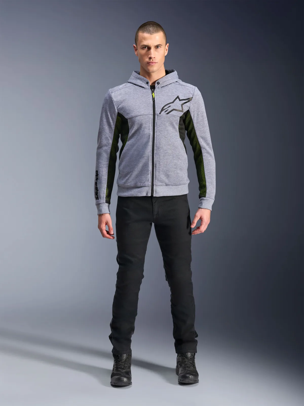 Суитшърт Alpinestars Chrome Air Gray Heather Black