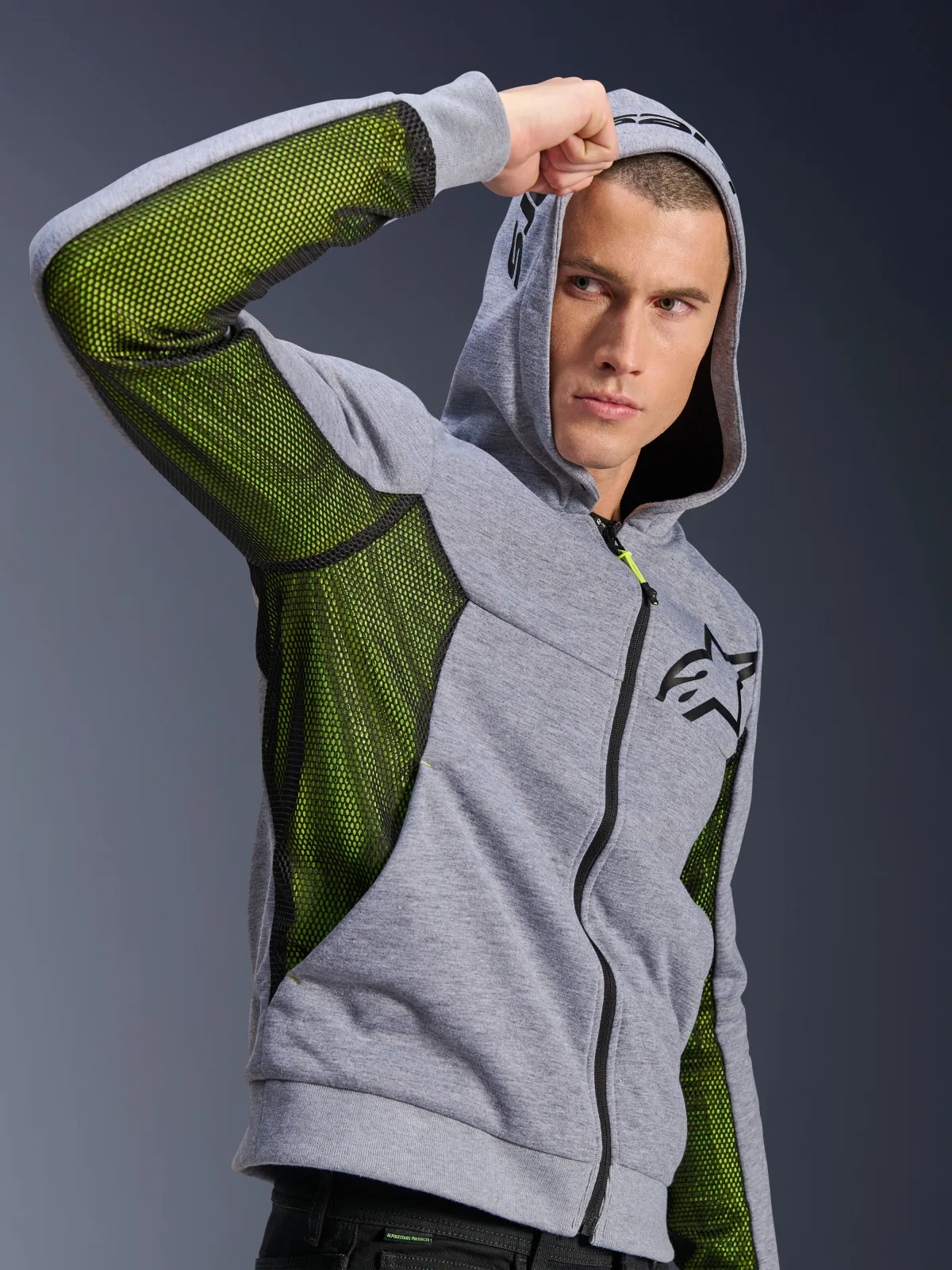 Суитшърт Alpinestars Chrome Air Gray Heather Black