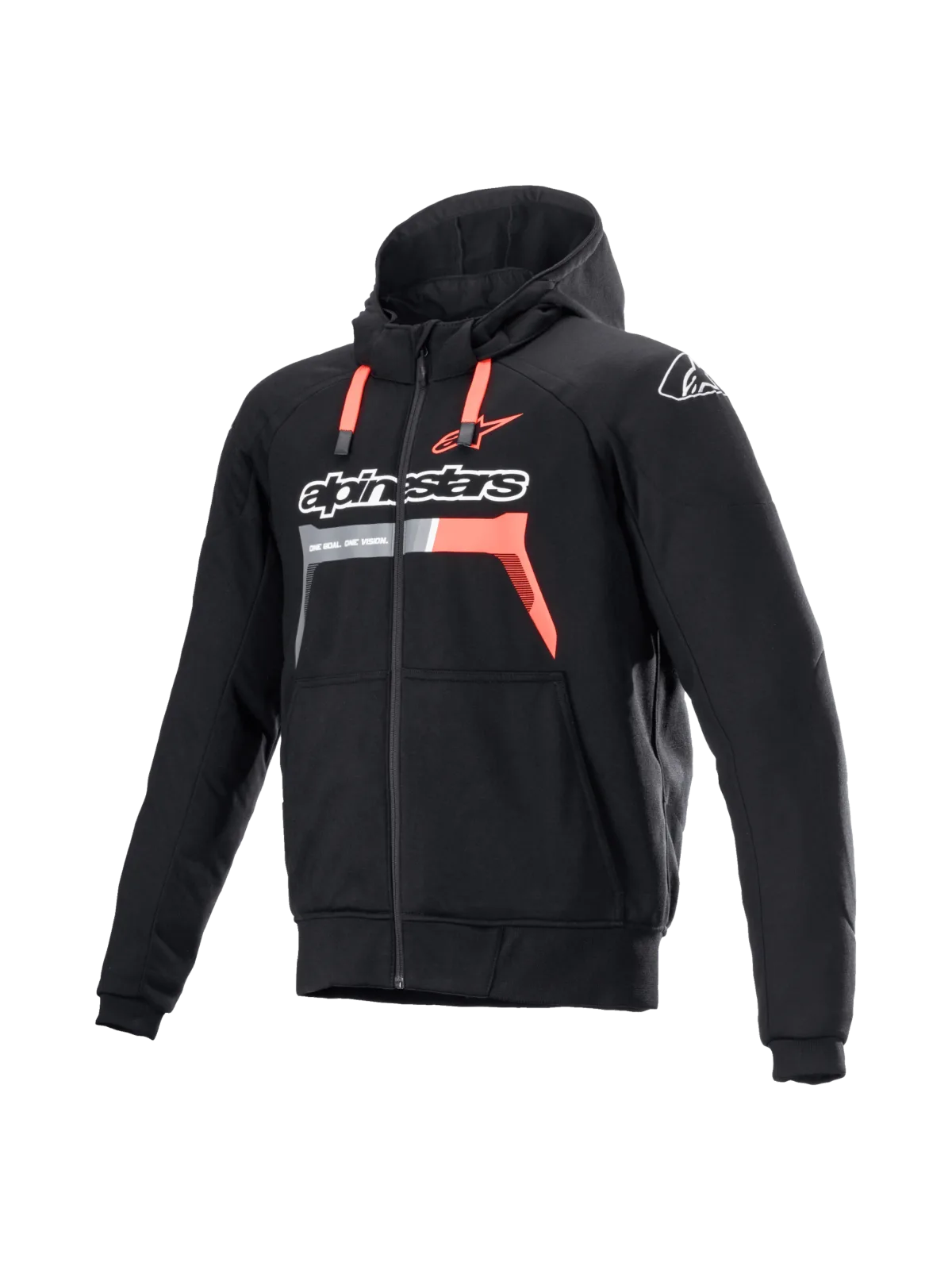 Суитшърт Alpinestars Chrome Ignition Black Red Fluo
