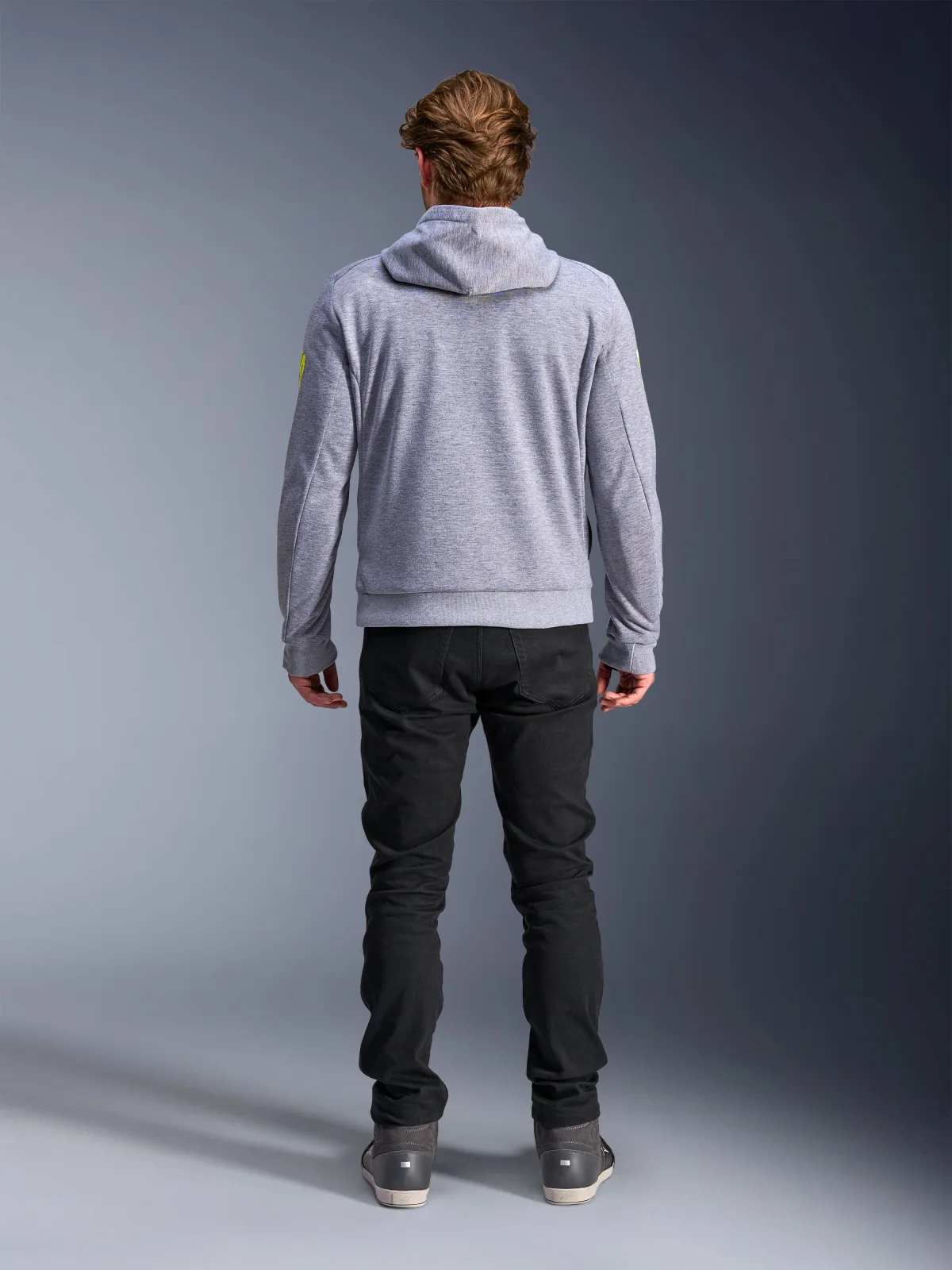 Суитшърт Alpinestars Chrome V2 Gray Heather Fluo Yellow