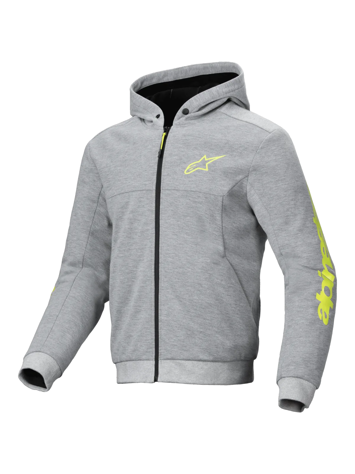 Суитшърт Alpinestars Chrome V2 Gray Heather Fluo Yellow