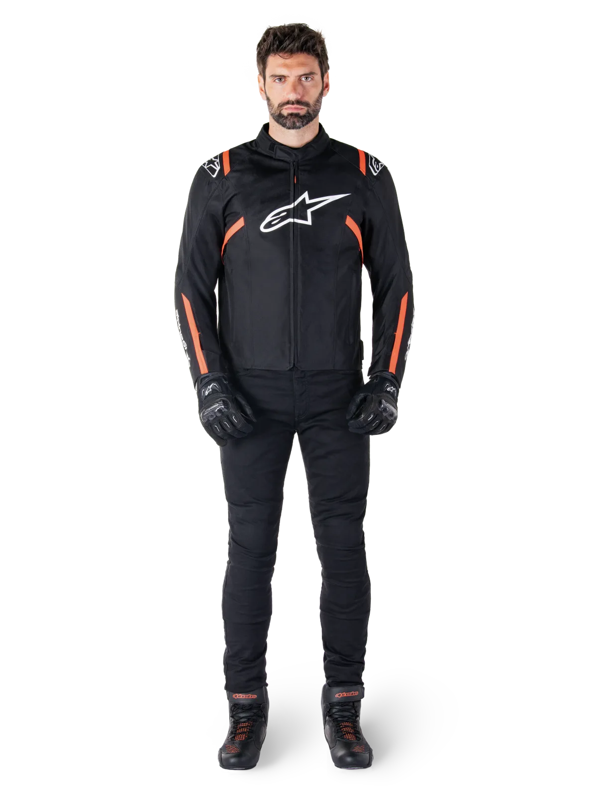 Текстилно яке Alpinestars T-SPS V2 Black White Red Fluo