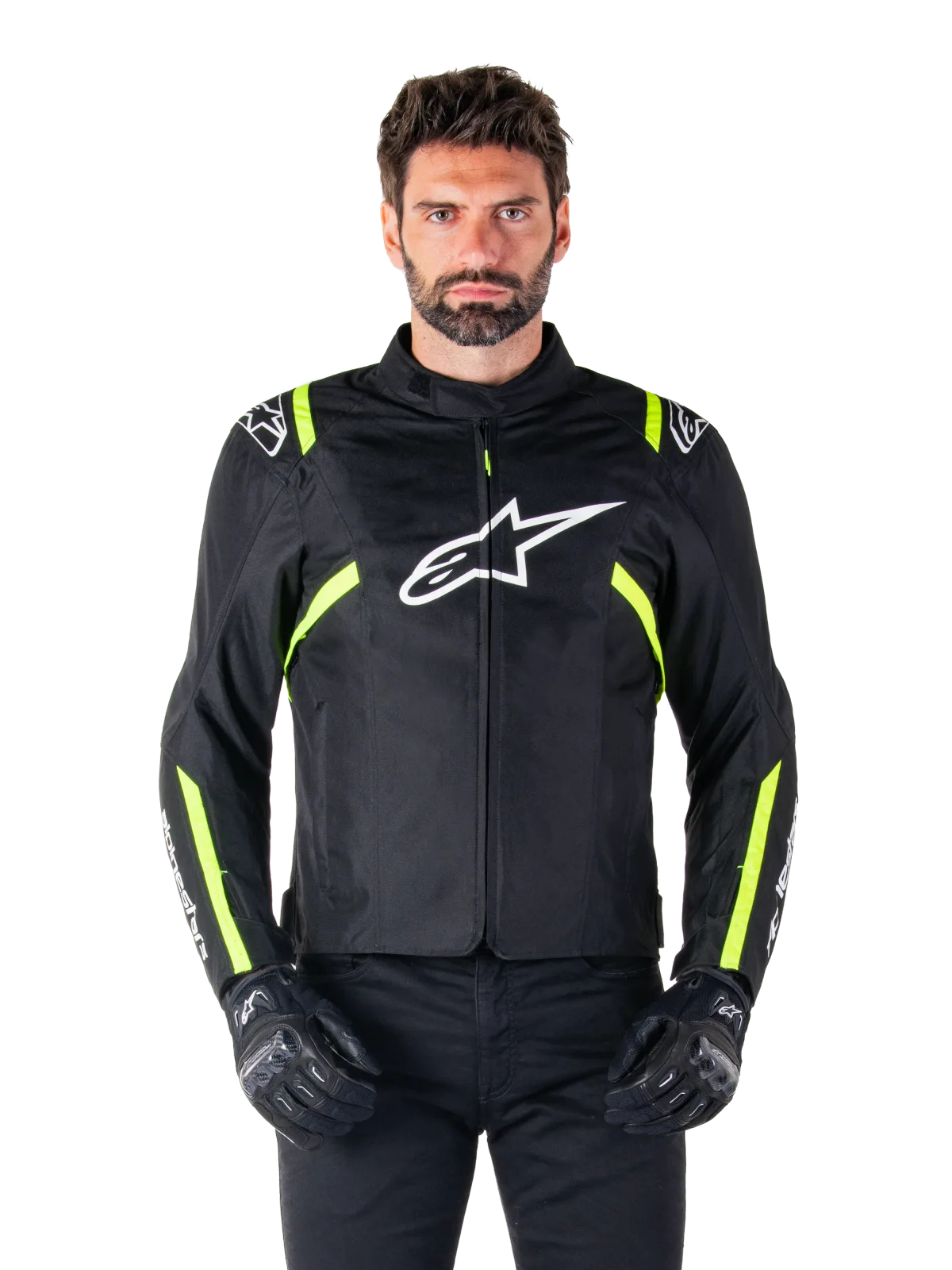 Текстилно яке Alpinestars T-SPS V2 Black White Yellow Fluo