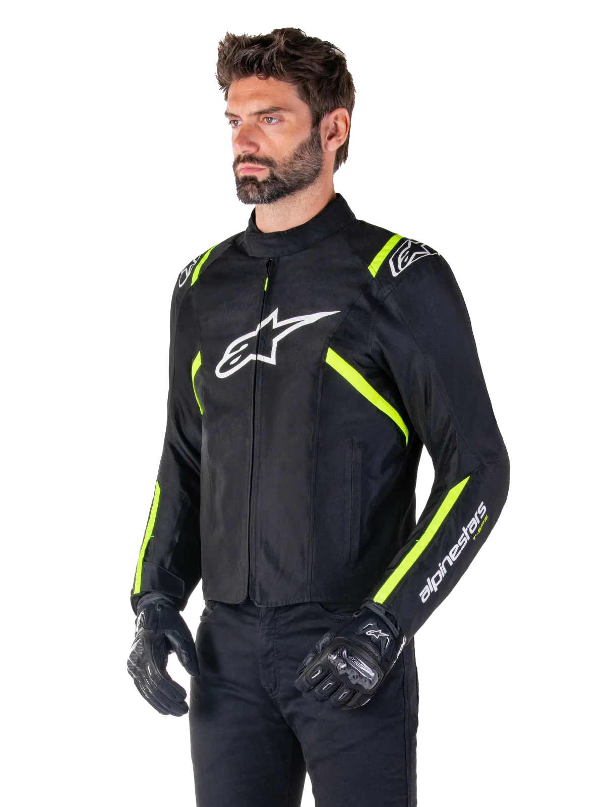 Текстилно яке Alpinestars T-SPS V2 Black White Yellow Fluo