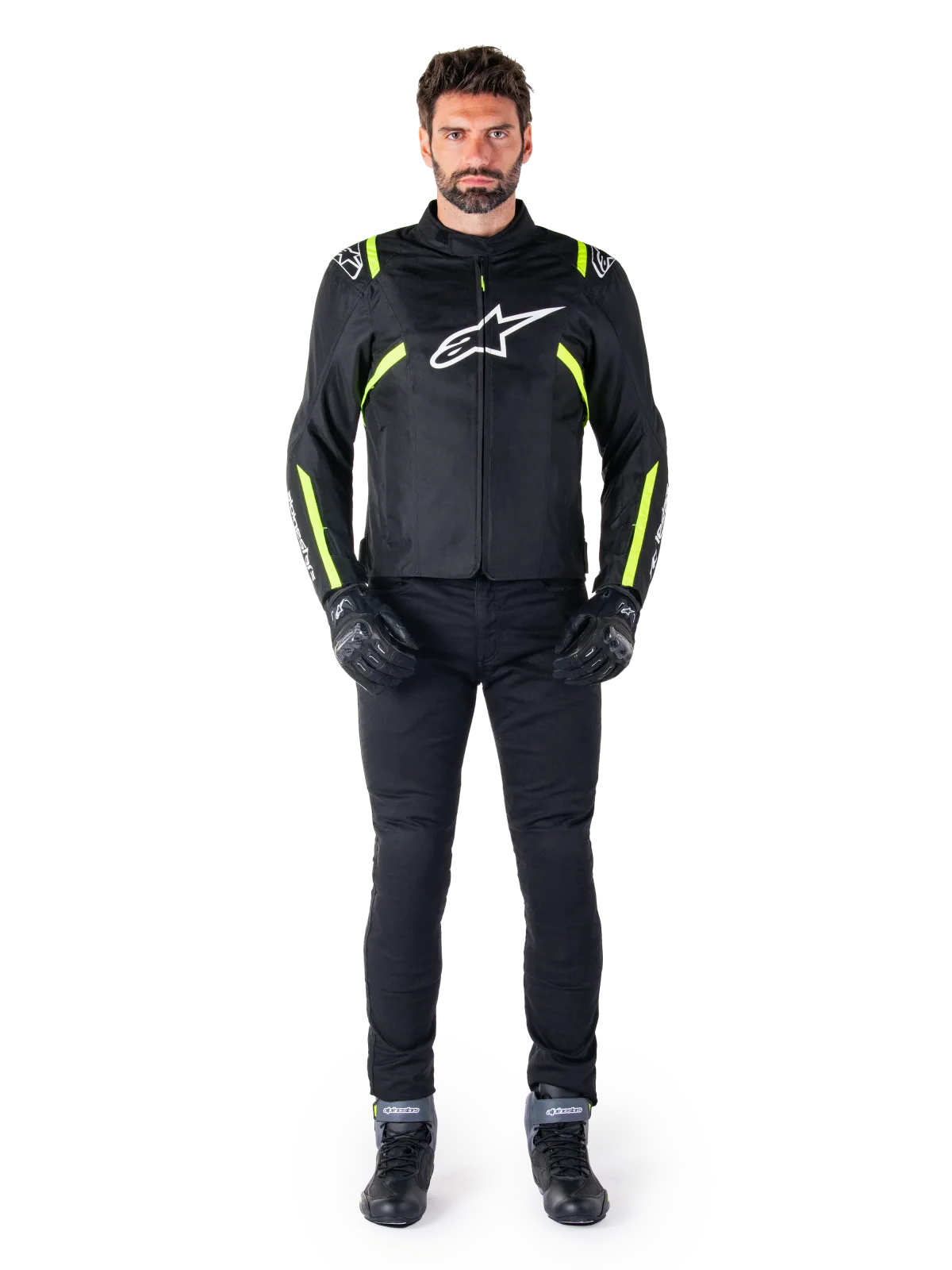 Текстилно яке Alpinestars T-SPS V2 Black White Yellow Fluo