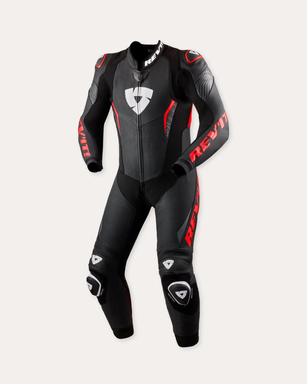Цял кожен екип Rev'it Argon 3 Black Neon Red