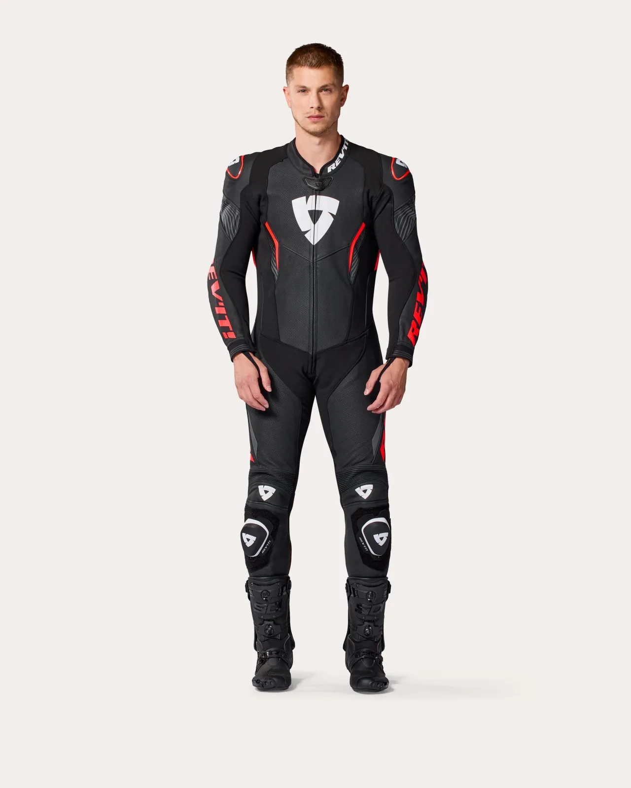 Цял кожен екип Rev'it Argon 3 Black Neon Red