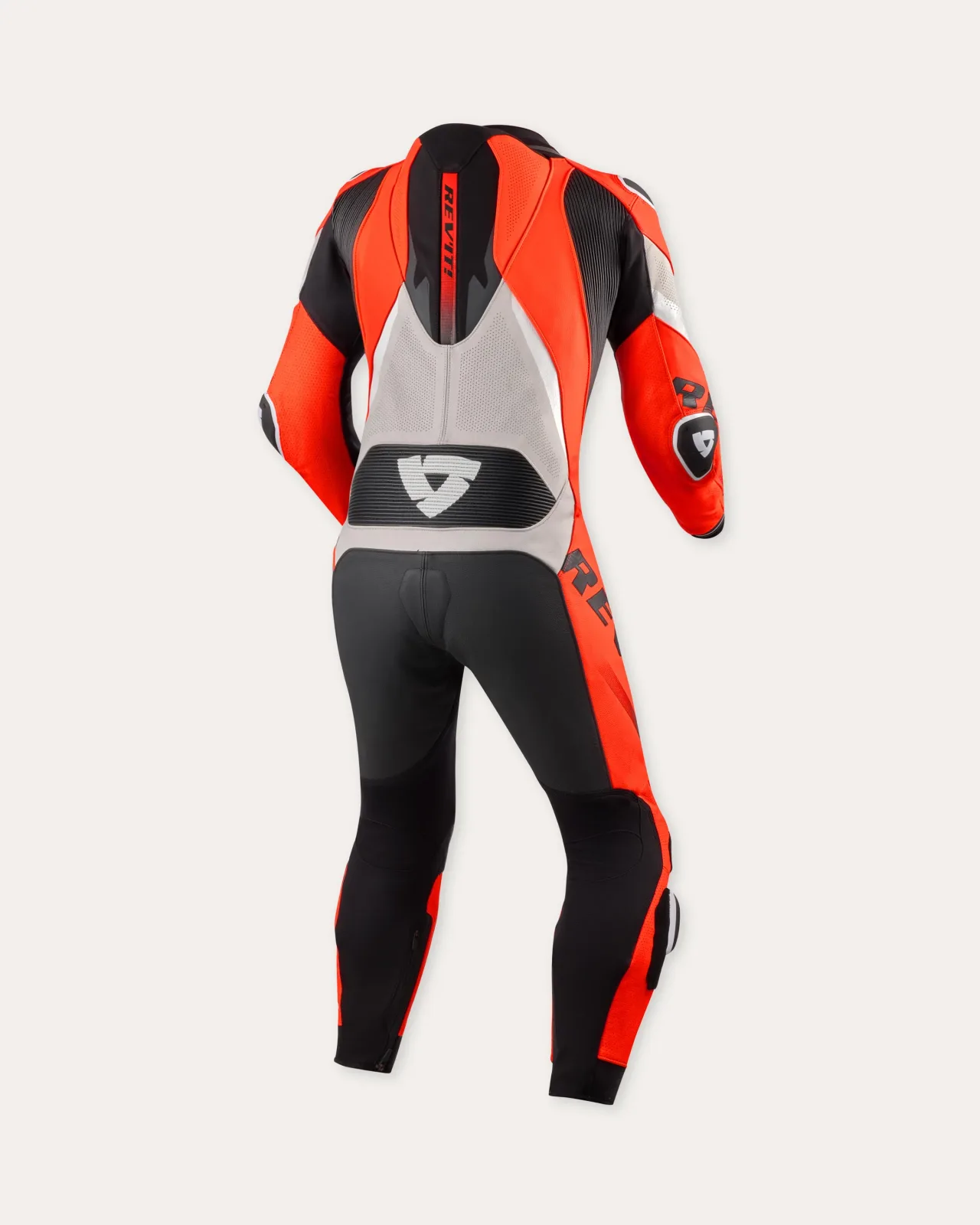 Цял кожен екип Rev'it Hyperspeed 3 Light Grey Neon Red