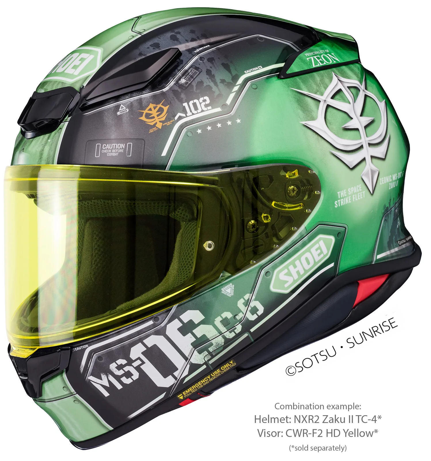 Визьор SHOEI CWR-F2PN High Definition Yellow