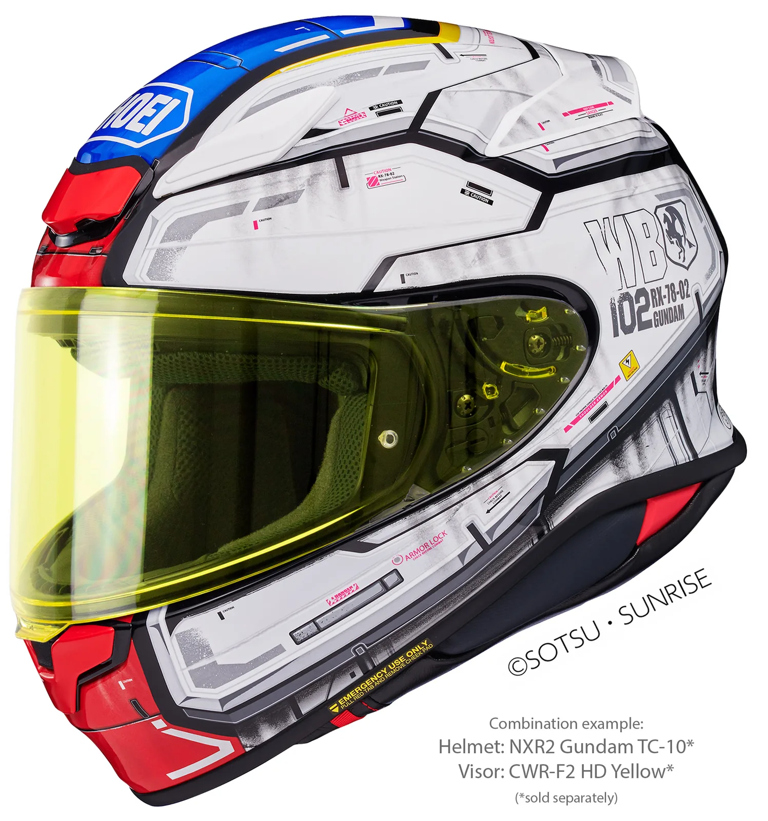 Визьор SHOEI CWR-F2PN High Definition Yellow