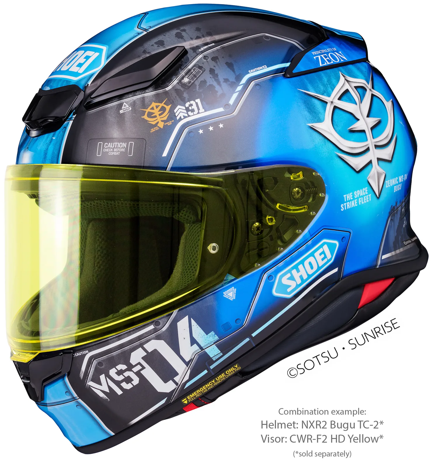 Визьор SHOEI CWR-F2PN High Definition Yellow