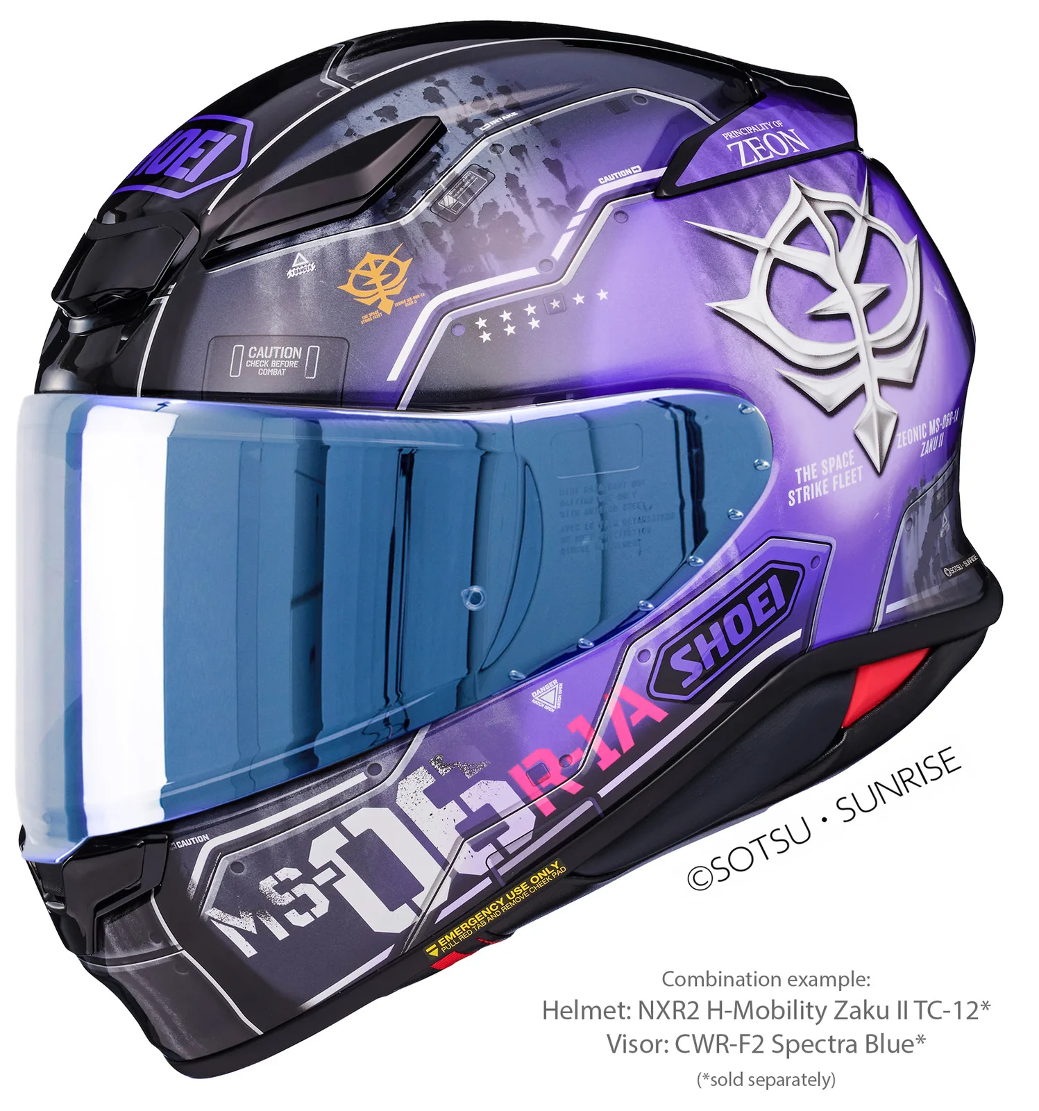 Визьор SHOEI CWR-F2PN Spectra Blue