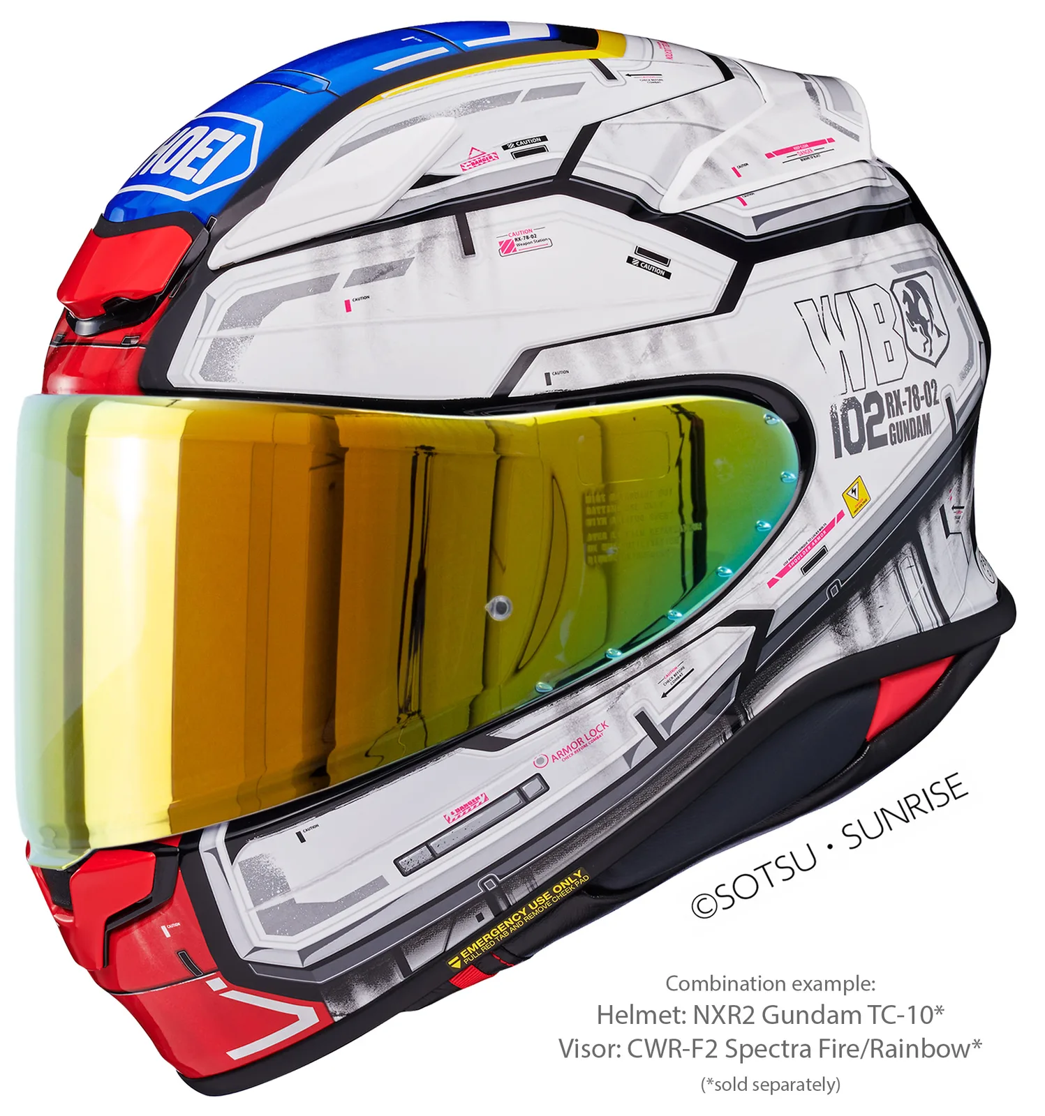 Визьор SHOEI CWR-F2PN Spectra Fire Orange