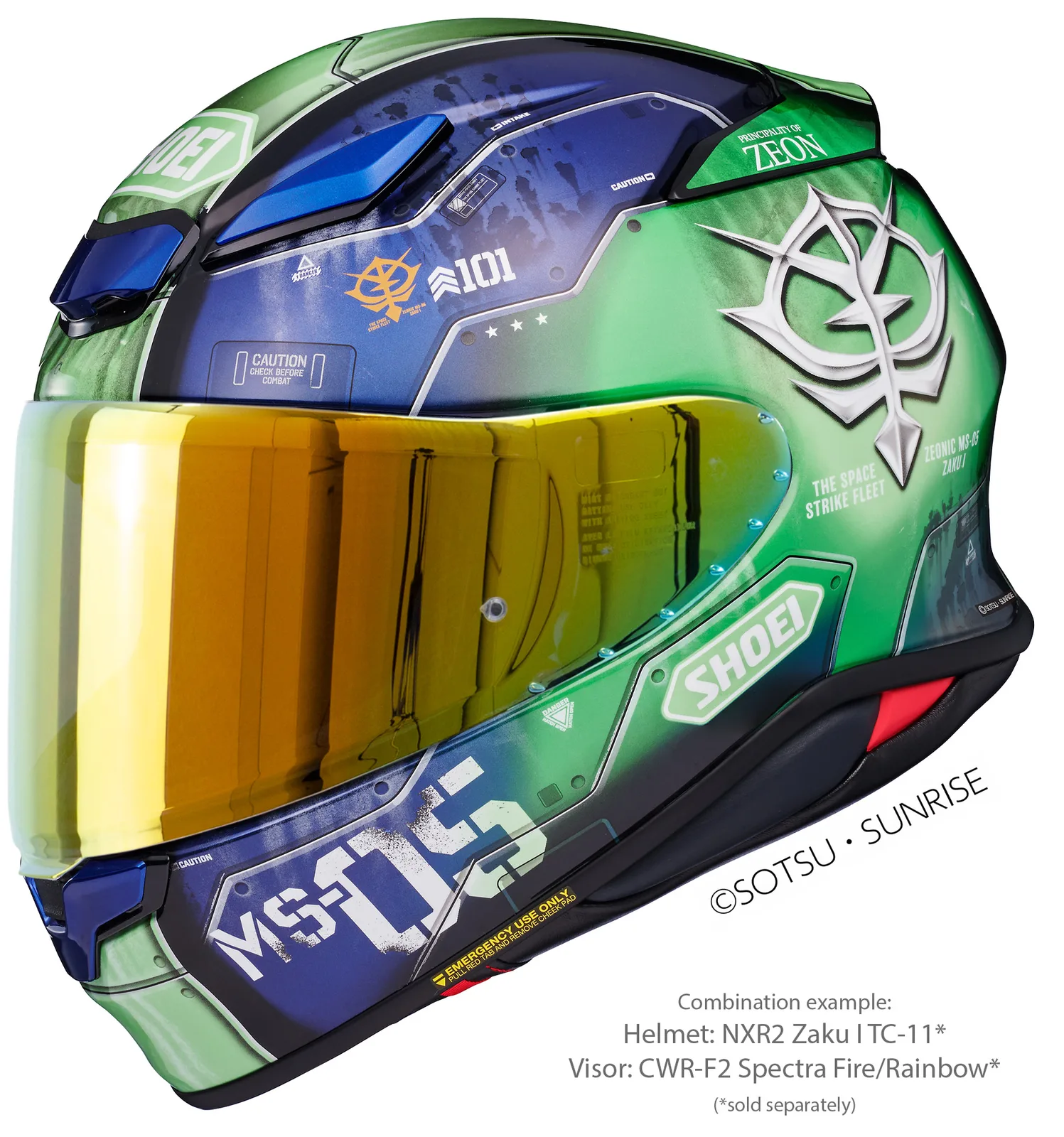 Визьор SHOEI CWR-F2PN Spectra Fire Orange