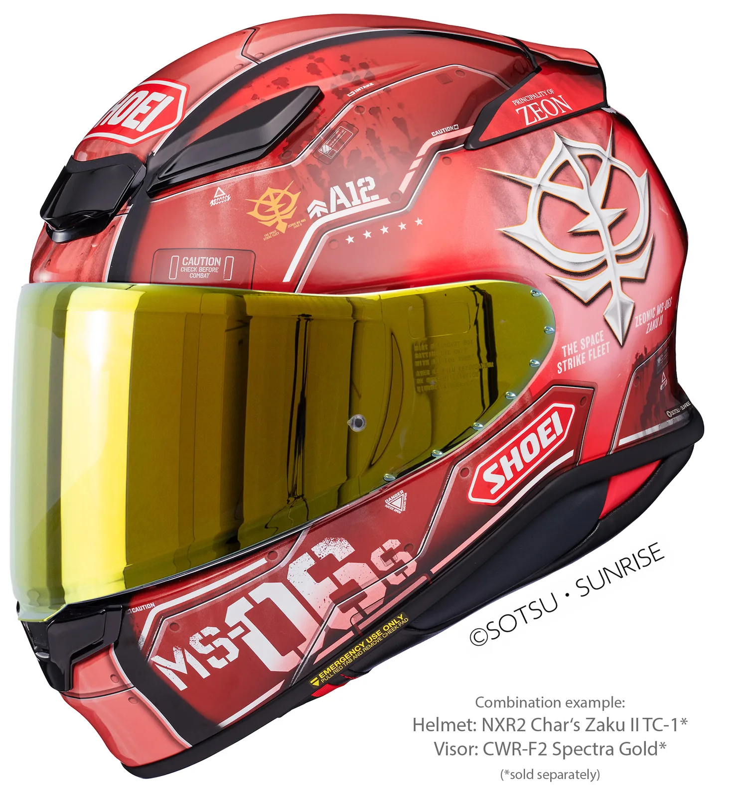 Визьор SHOEI CWR-F2PN Spectra Gold