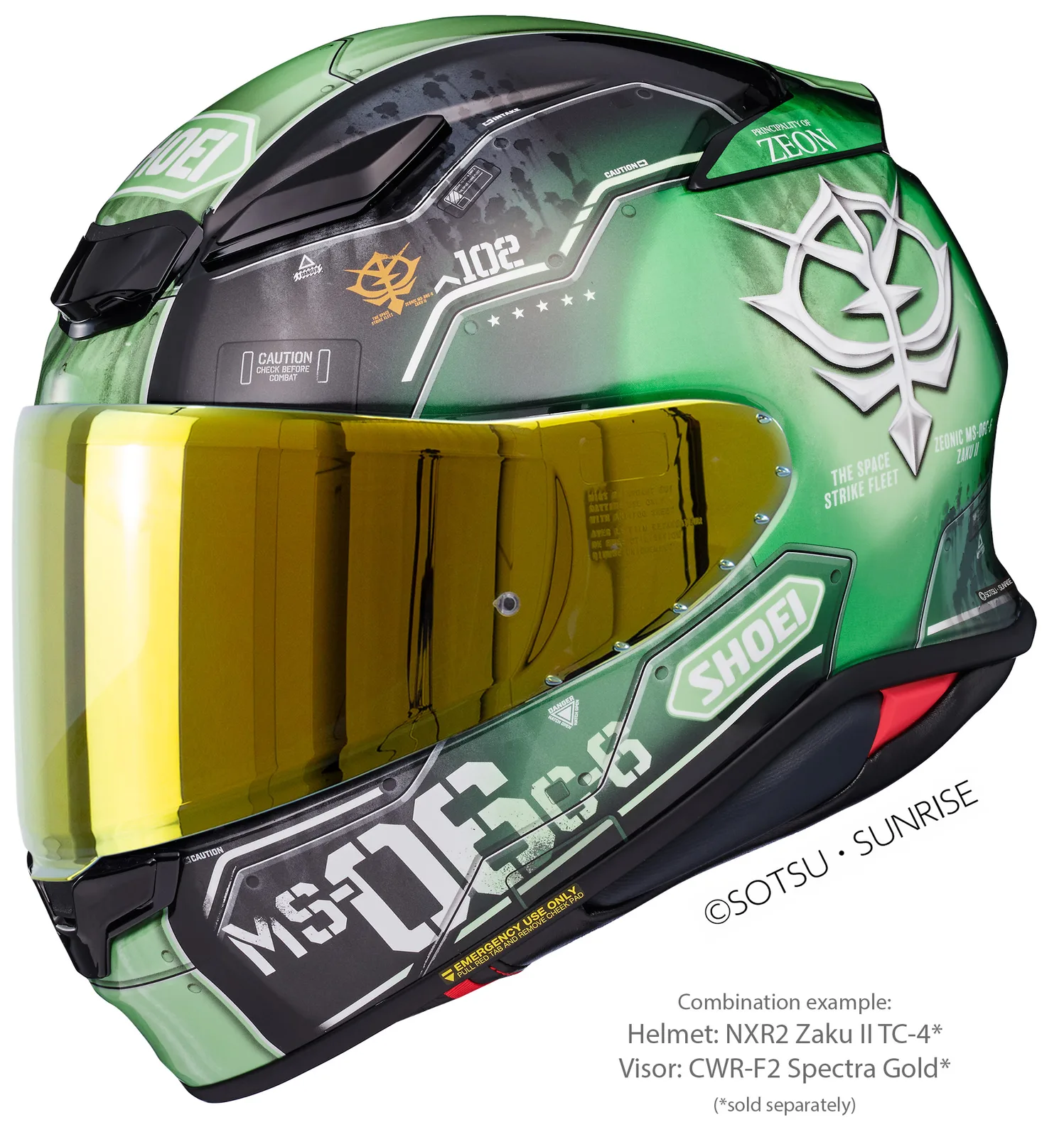 Визьор SHOEI CWR-F2PN Spectra Gold