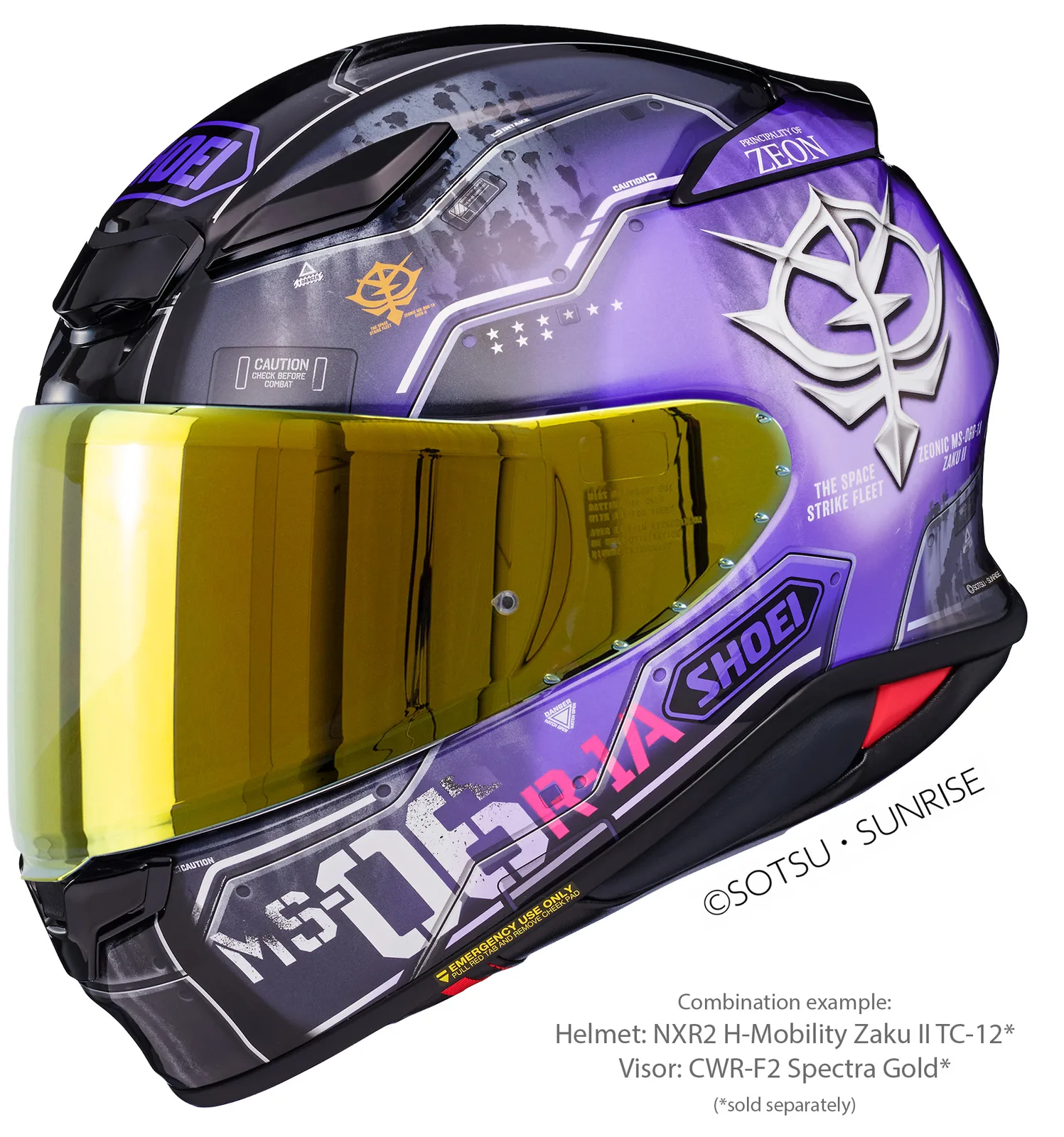 Визьор SHOEI CWR-F2PN Spectra Gold