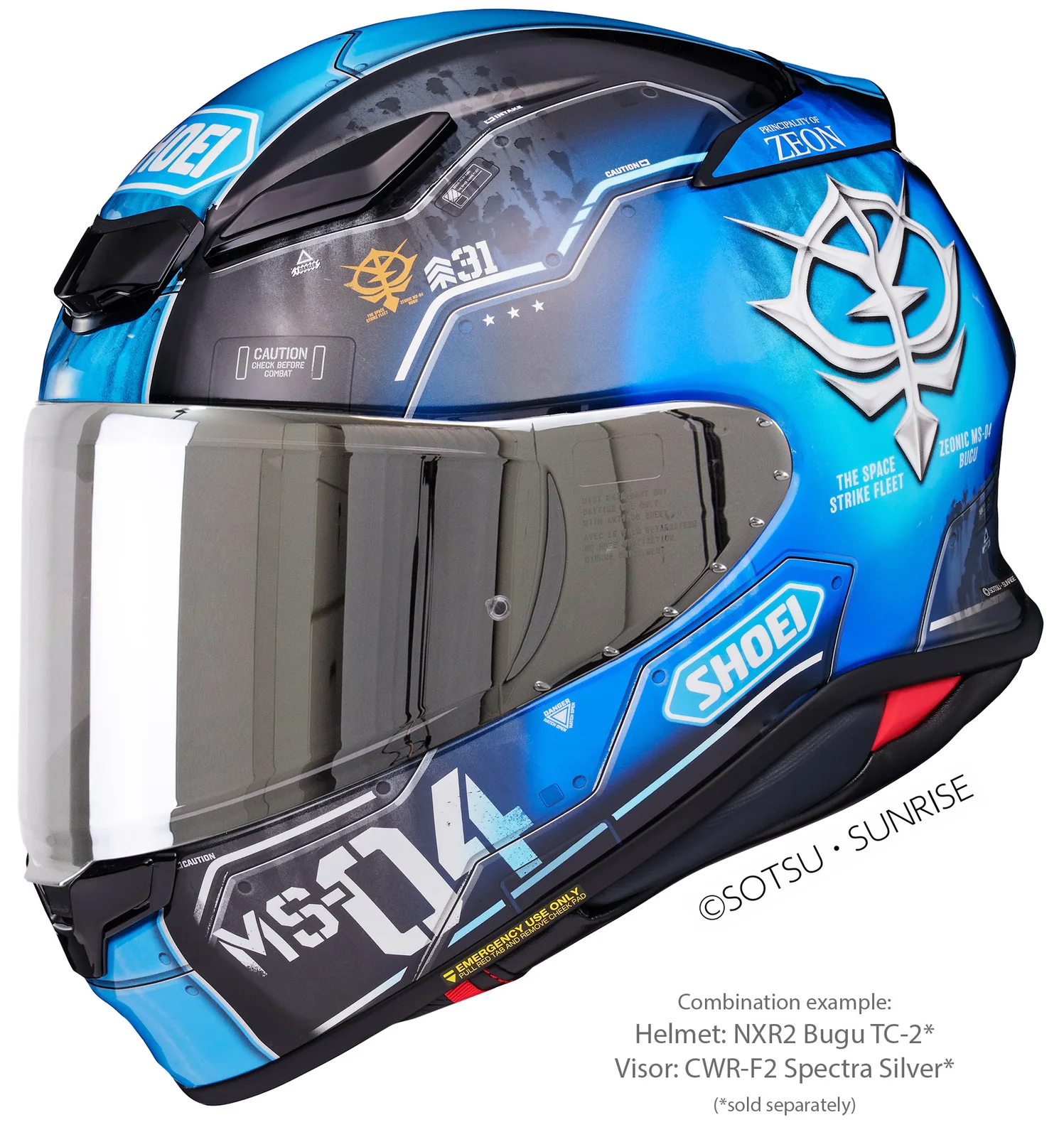 Визьор SHOEI CWR-F2PN Spectra Silver