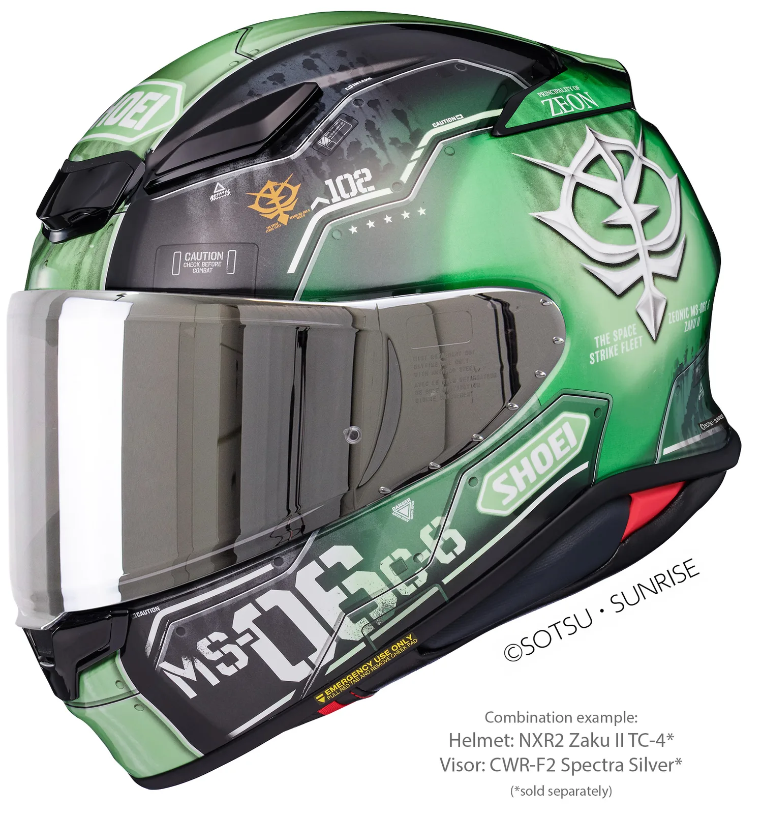 Визьор SHOEI CWR-F2PN Spectra Silver
