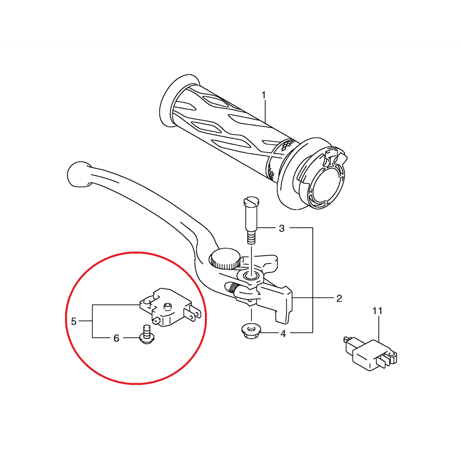 57460-14J02 SWITCH ASSY, STOP