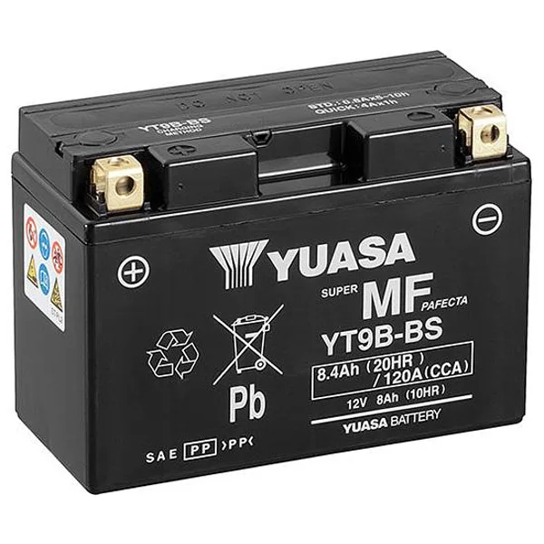 AGM акумулатор Yuasa YT9B-BS 12V / 8.4Ah