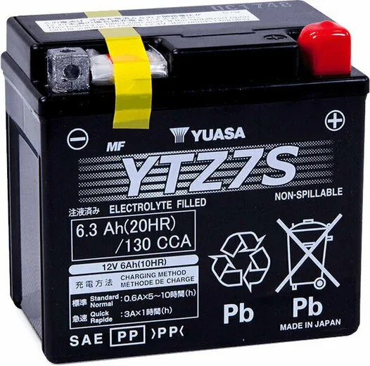 AGM акумулатор Yuasa YTZ7S 12V / 6.3Ah