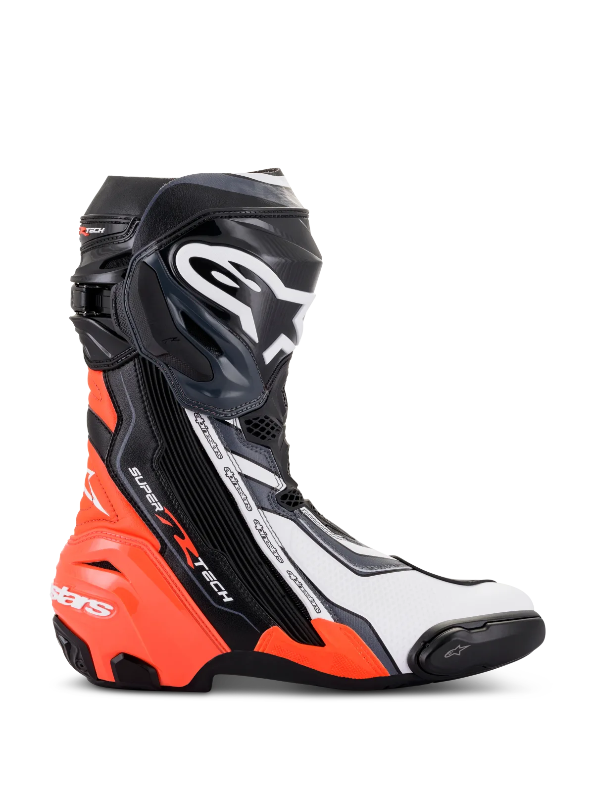 Ботуши Alpinestars Supertech R Black Red Fluo White Gray
