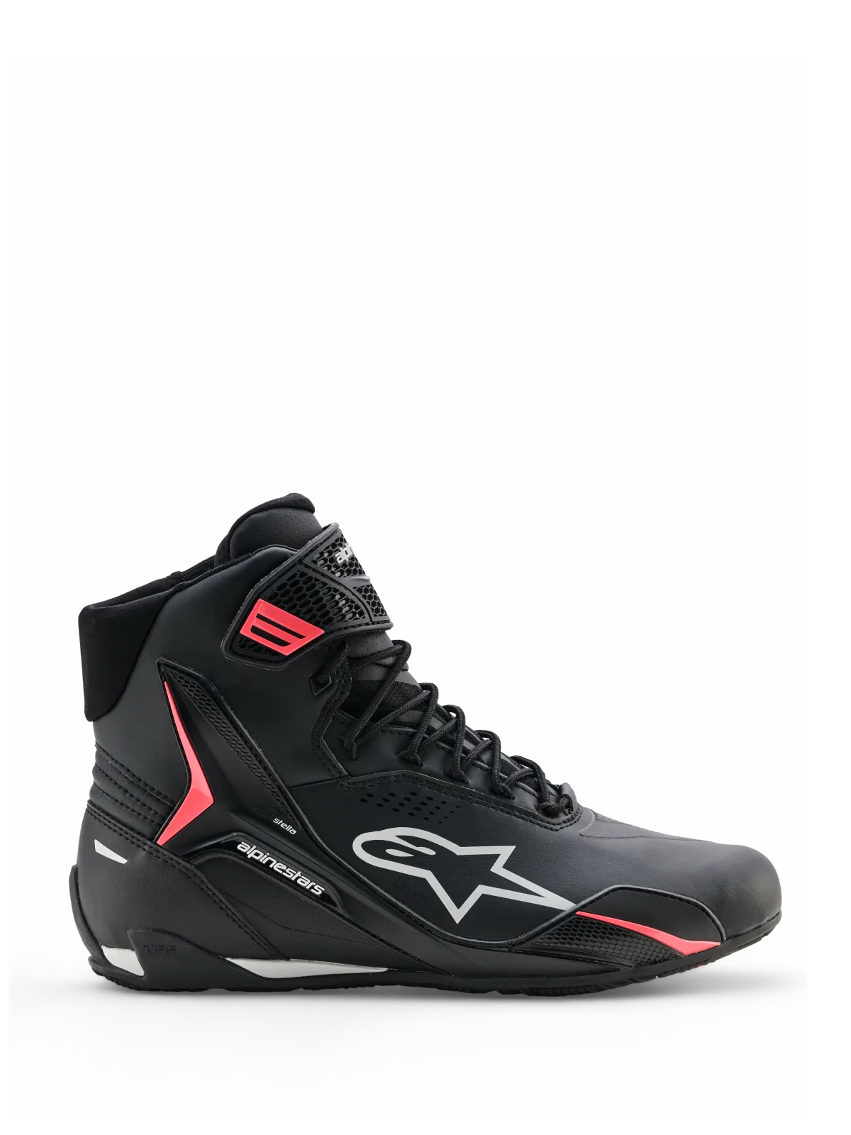 Дамски мото обувки Alpinestars Stella Faster-4 Drystar Black Gray Coral Fluo