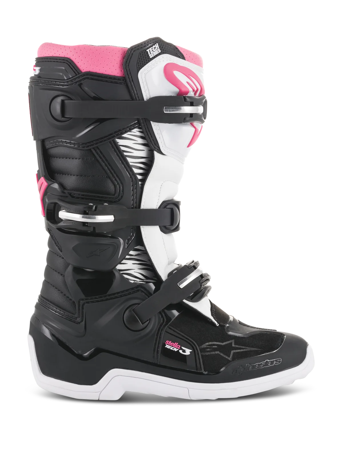 Дамски мотокрос ботуши Alpinestars Stella Tech 3 Black White Pink