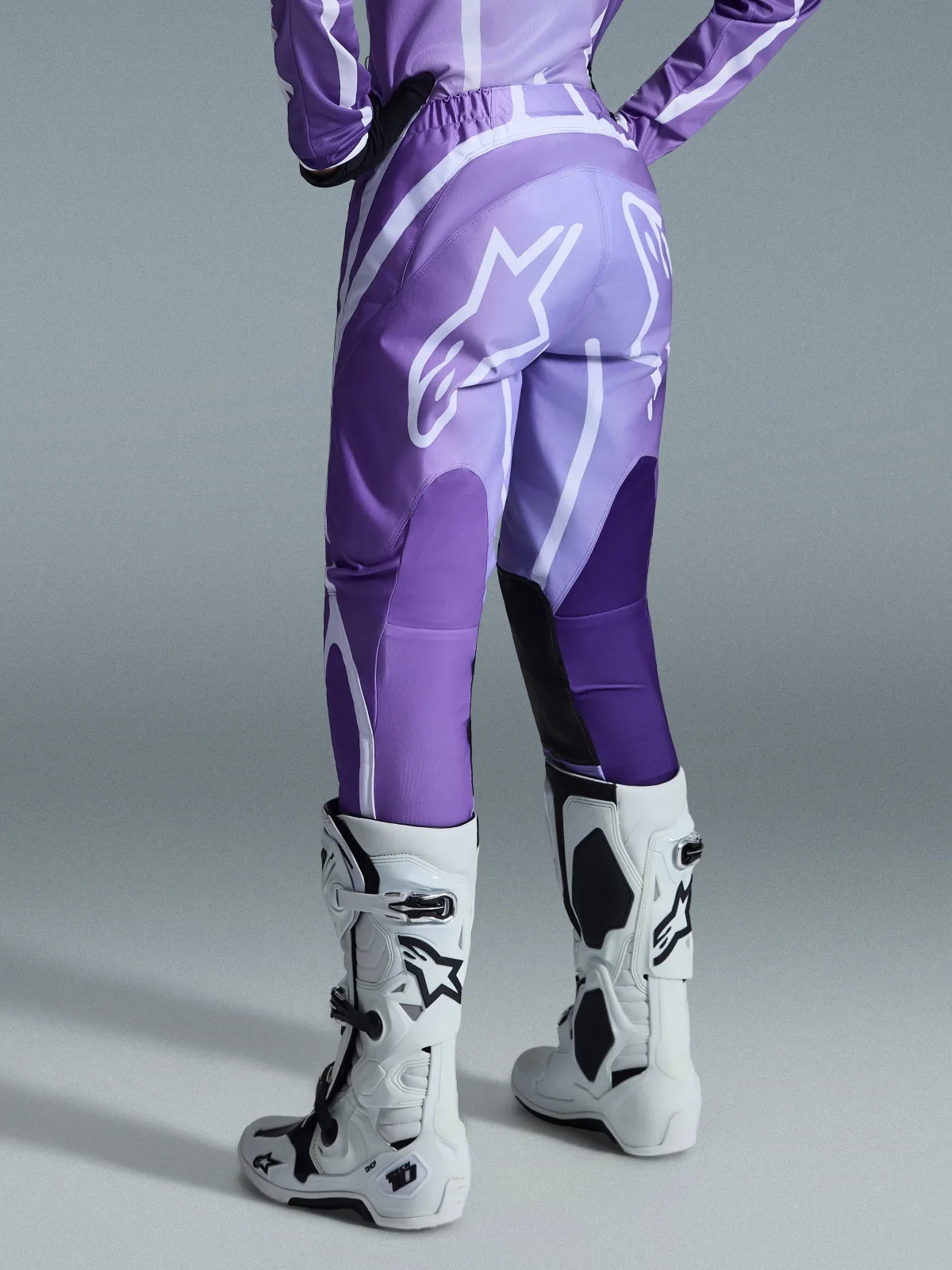 Дамски мотокрос панталон Alpinestars Stella Fluid Apex Violet White