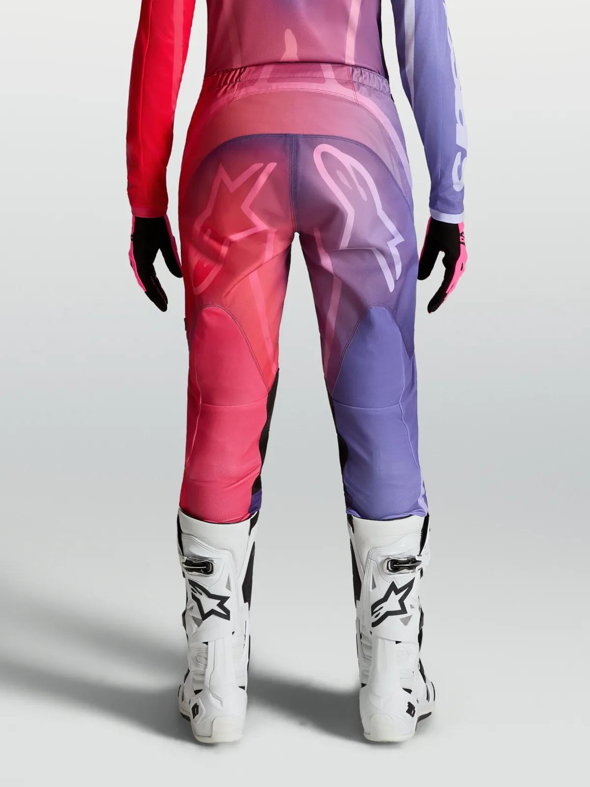 Дамски мотокрос панталон Alpinestars Stella Fluid Kepler Purple Rouge Red