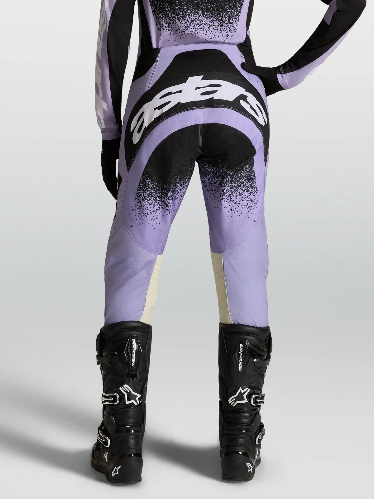 Дамски мотокрос панталон Alpinestars Stella Techstar Swan Light Violet Black