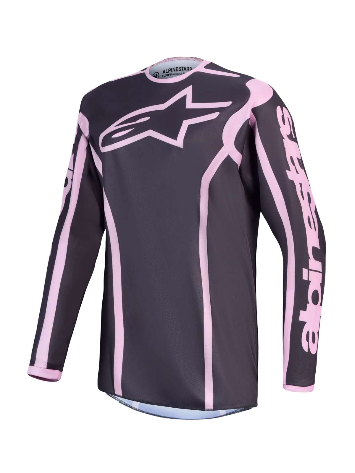 Дамско мотокрос джърси Alpinestars Stella Fluid Apex V2 Graystone Old Pink