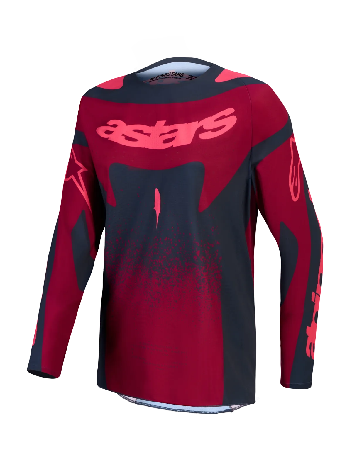 Дамско мотокрос джърси Alpinestars Stella Techstar Swan Crimson Dark Gray Rouge Red