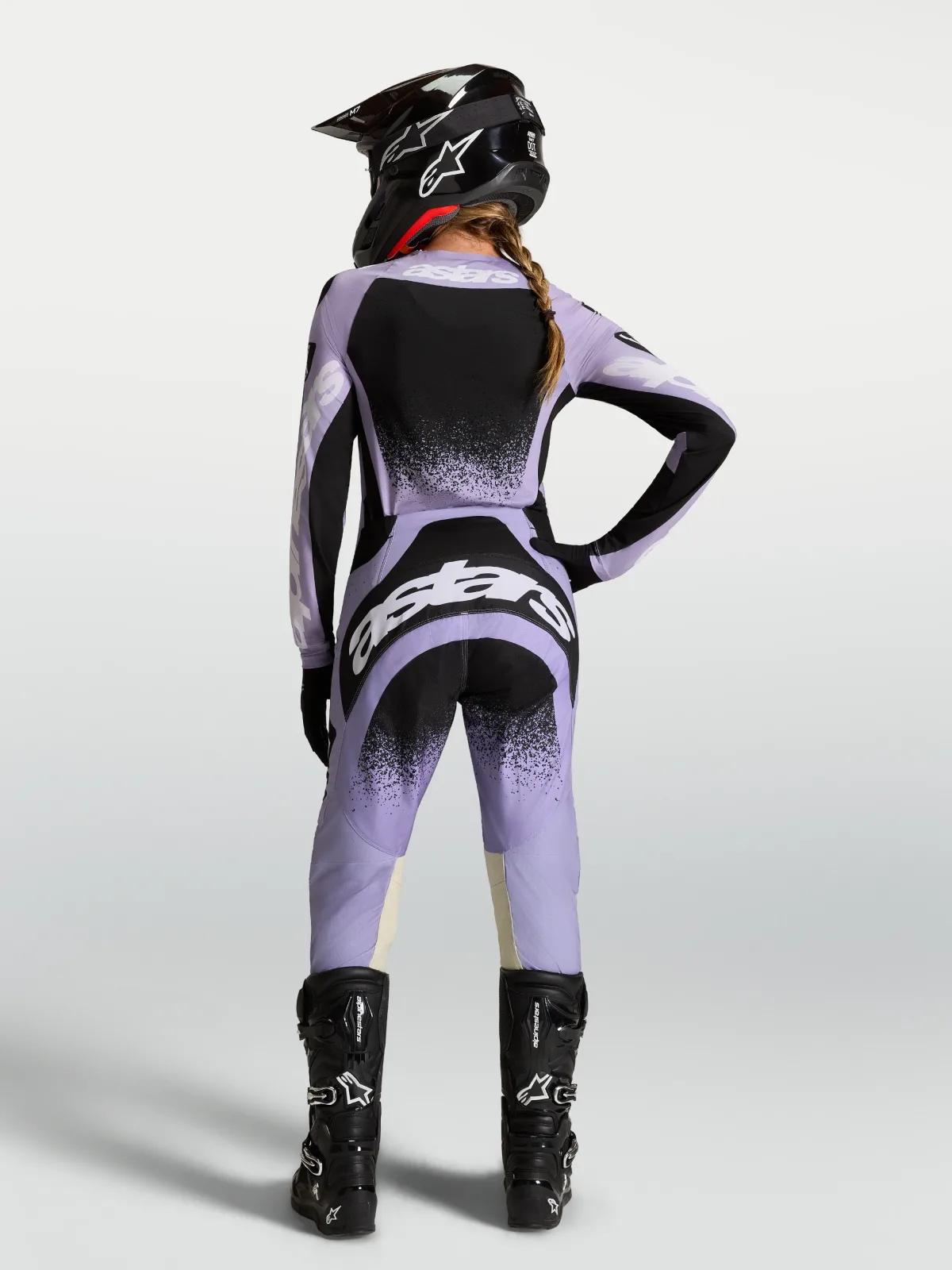 Дамско мотокрос джърси Alpinestars Stella Techstar Swan Light Violet Black