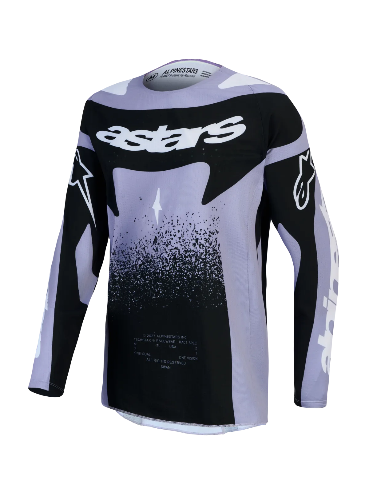 Дамско мотокрос джърси Alpinestars Stella Techstar Swan Light Violet Black
