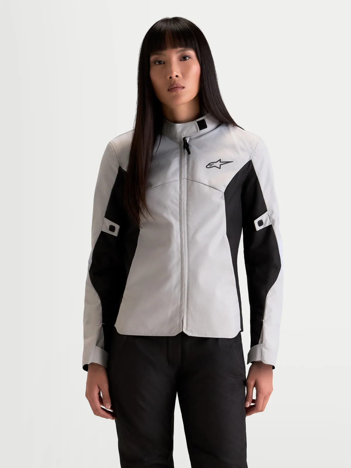 Дамско текстилно яке Alpinestars Stella C-1 Waterproof Ice Gray Black