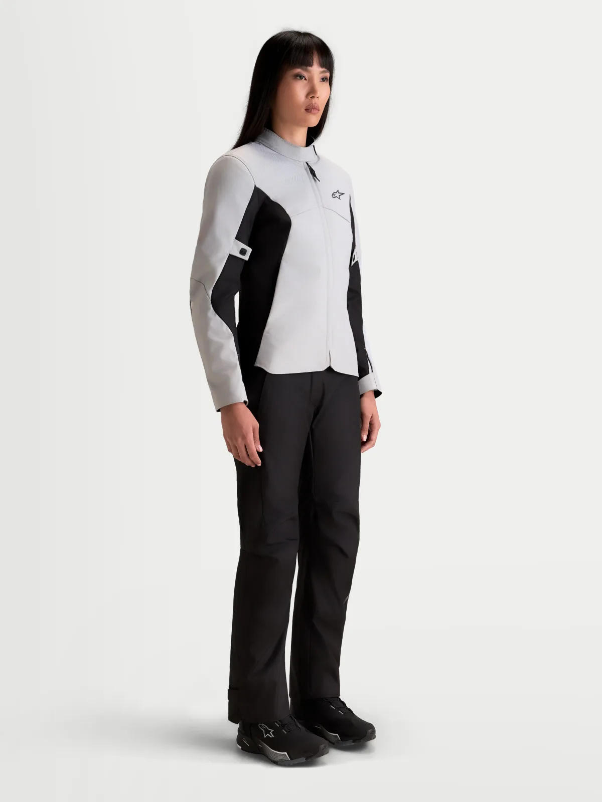 Дамско текстилно яке Alpinestars Stella C-1 Waterproof Ice Gray Black