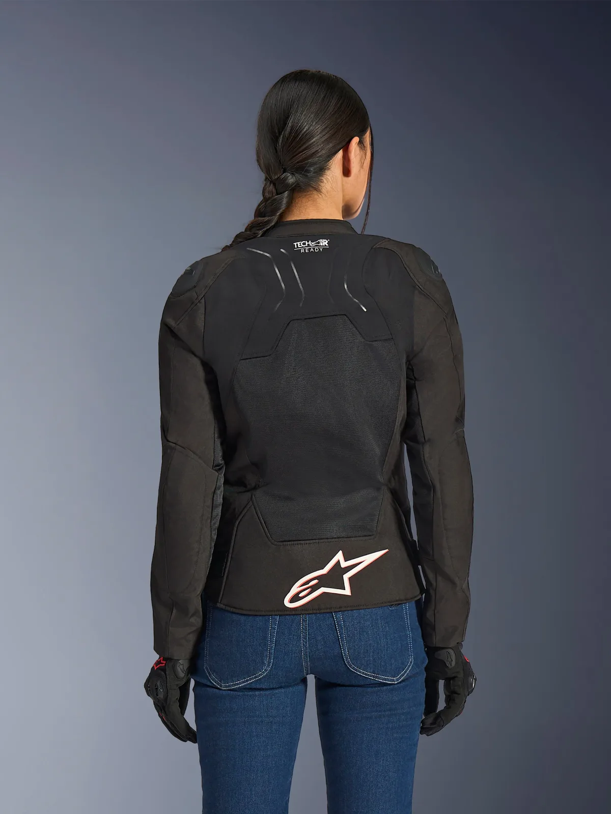Дамско текстилно яке Alpinestars Stella SMX Air Black White Red Fluo