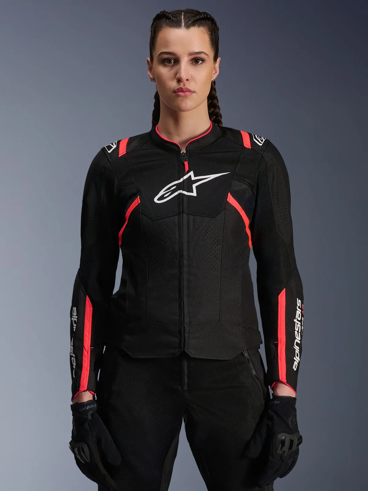 Дамско текстилно яке Alpinestars Stella T-SPS Air V2 Black Diva Pink
