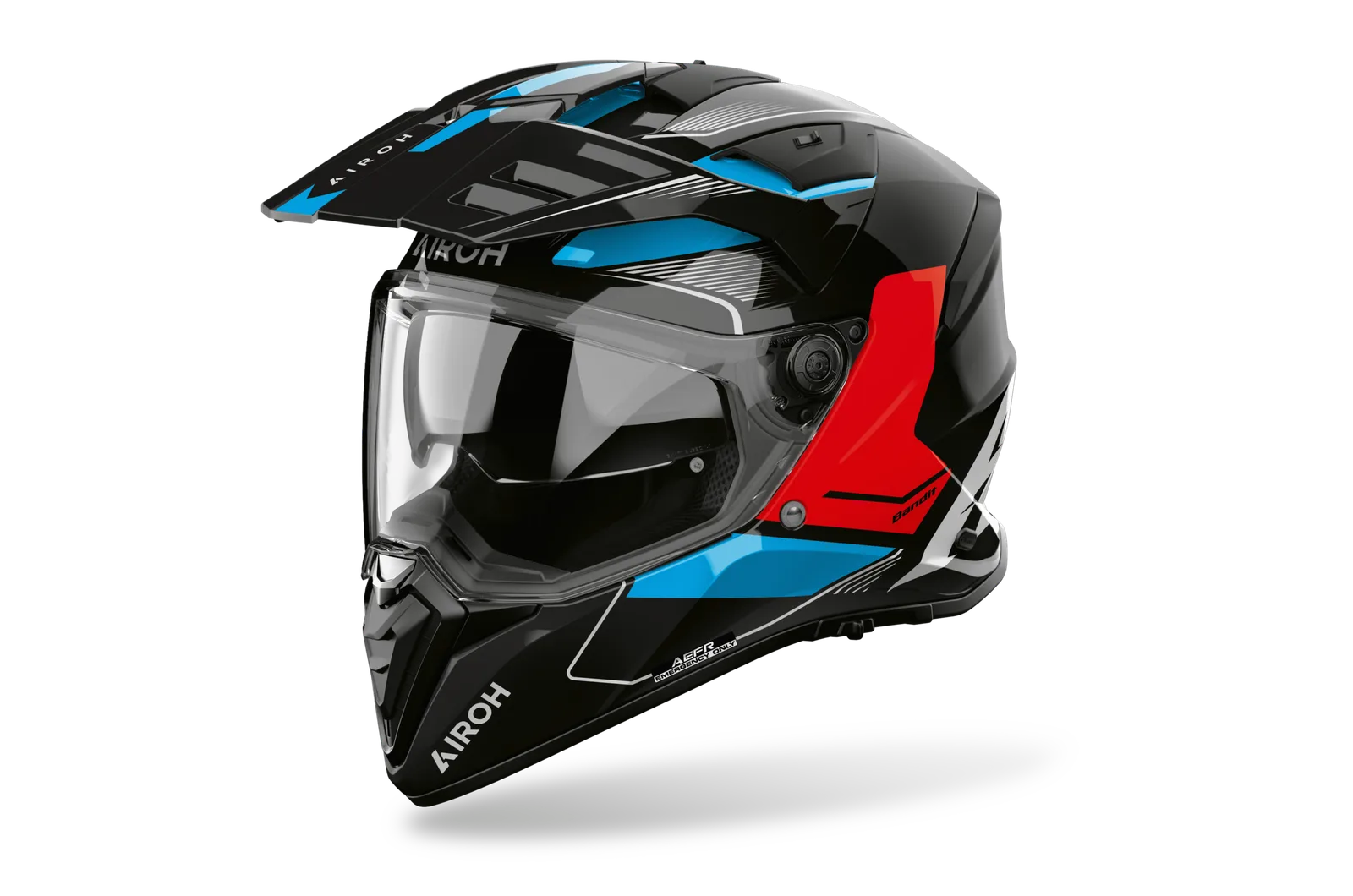 Каска Airoh Bandit Tune Blue Red Gloss