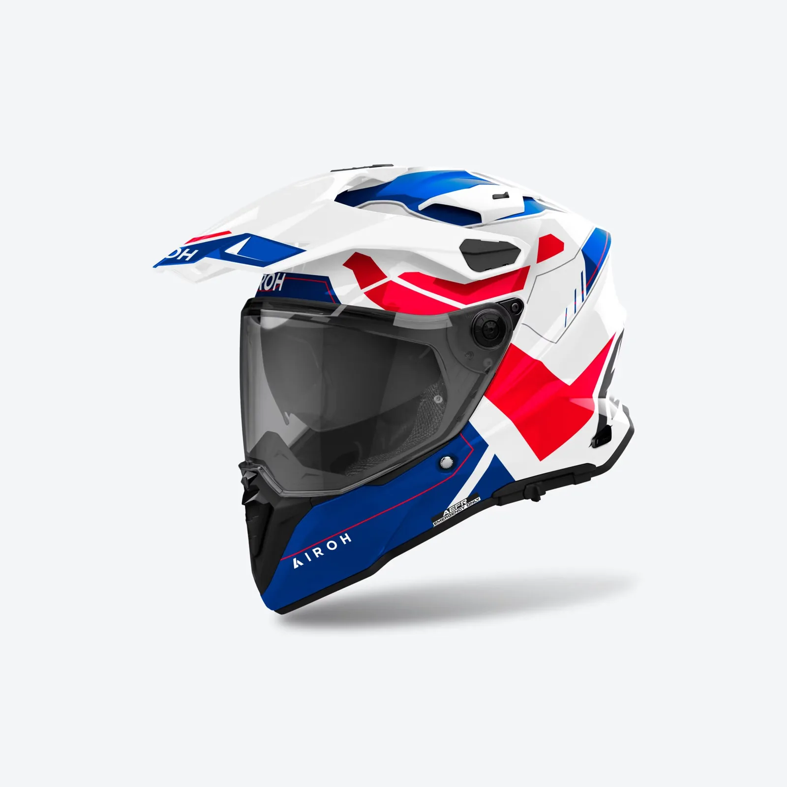 Каска Airoh Commander 2 Reveal Blue Red Gloss