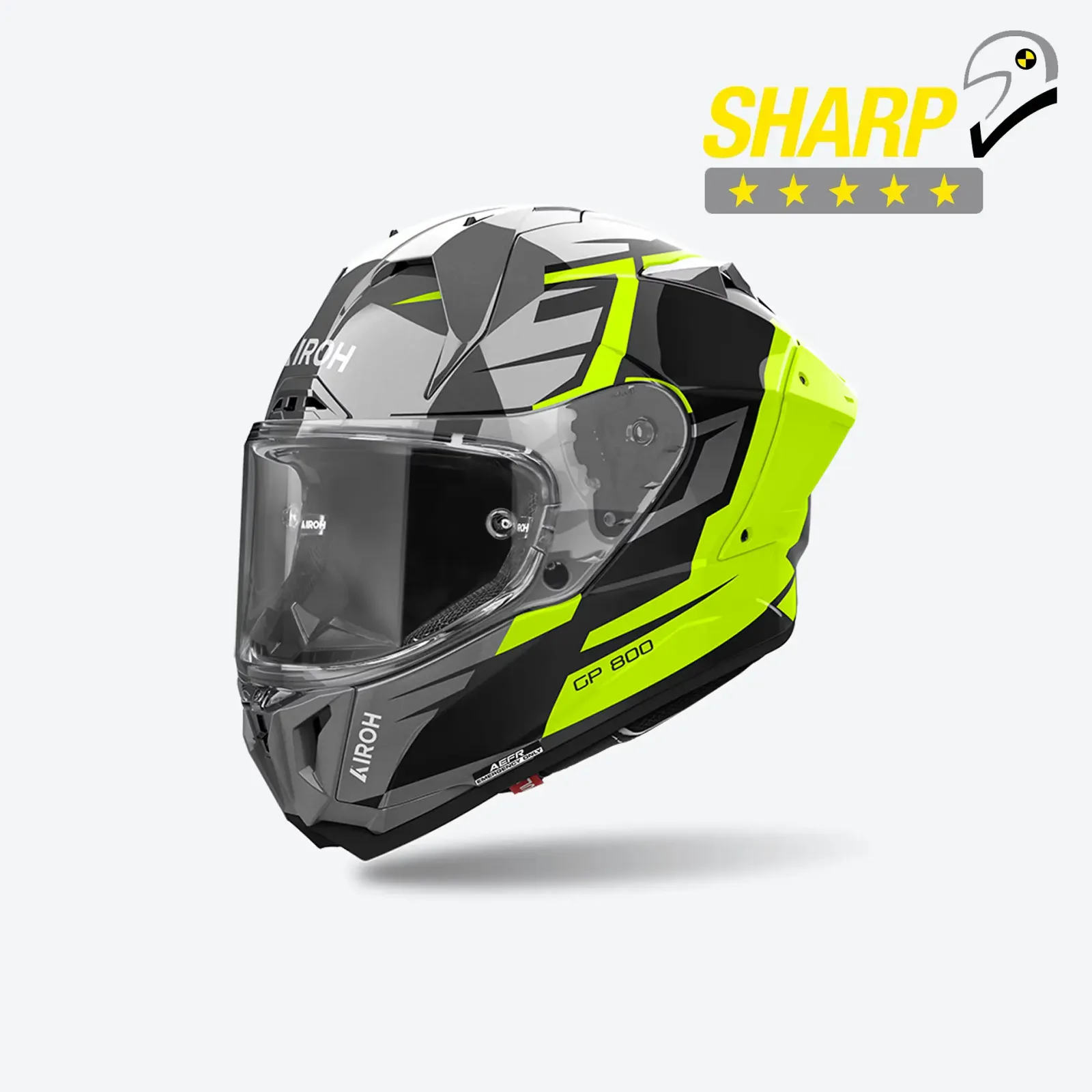 Каска Airoh GP 800 Master Yellow Gloss