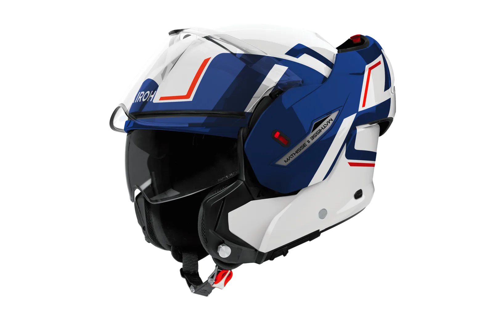 Каска Airoh Mathisse II Genius Blue Red Gloss