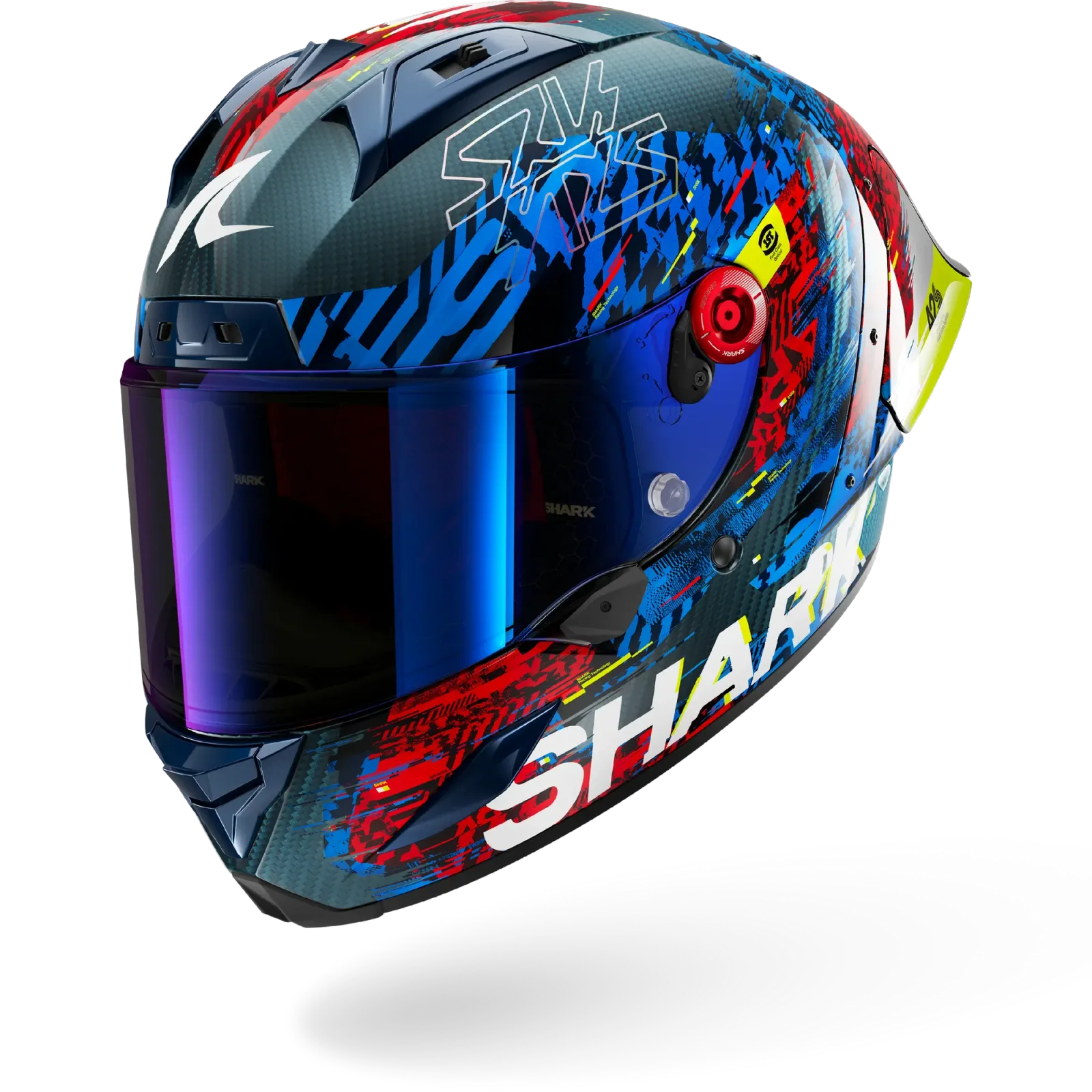 Каска Shark Aeron GP Speed-Vib Carbon Blue Red