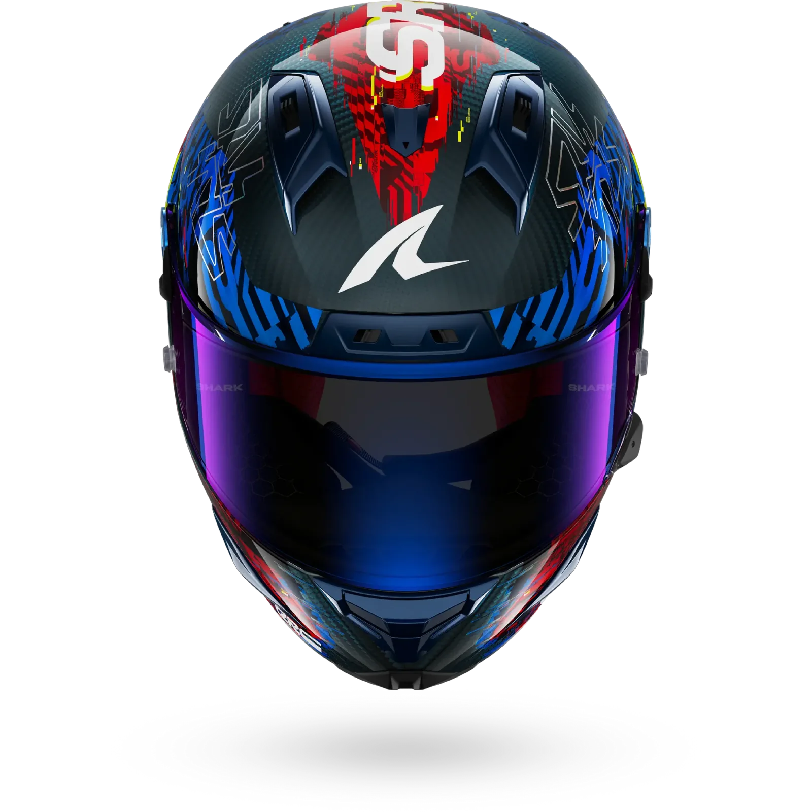 Каска Shark Aeron GP Speed-Vib Carbon Blue Red