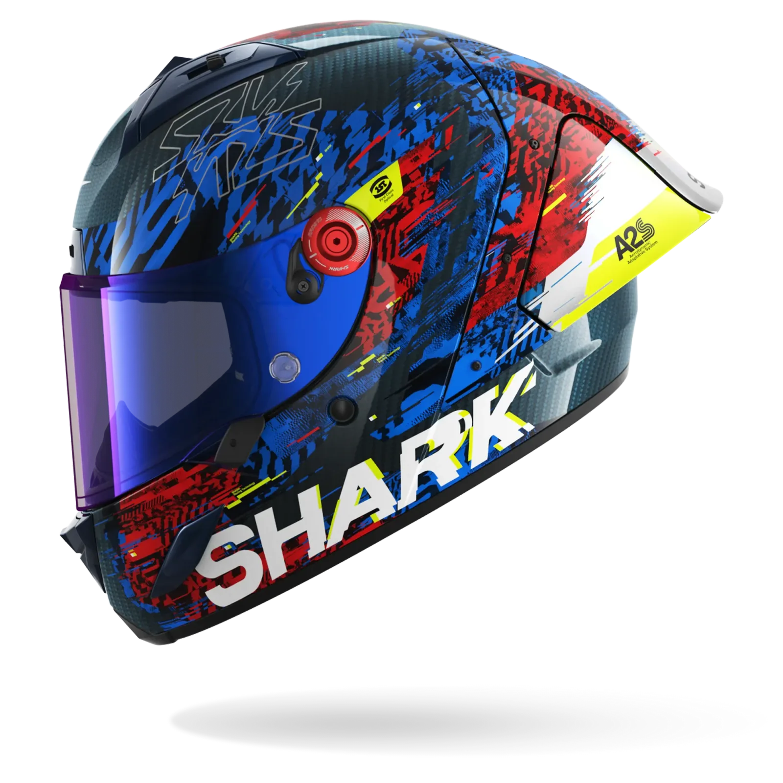 Каска Shark Aeron GP Speed-Vib Carbon Blue Red
