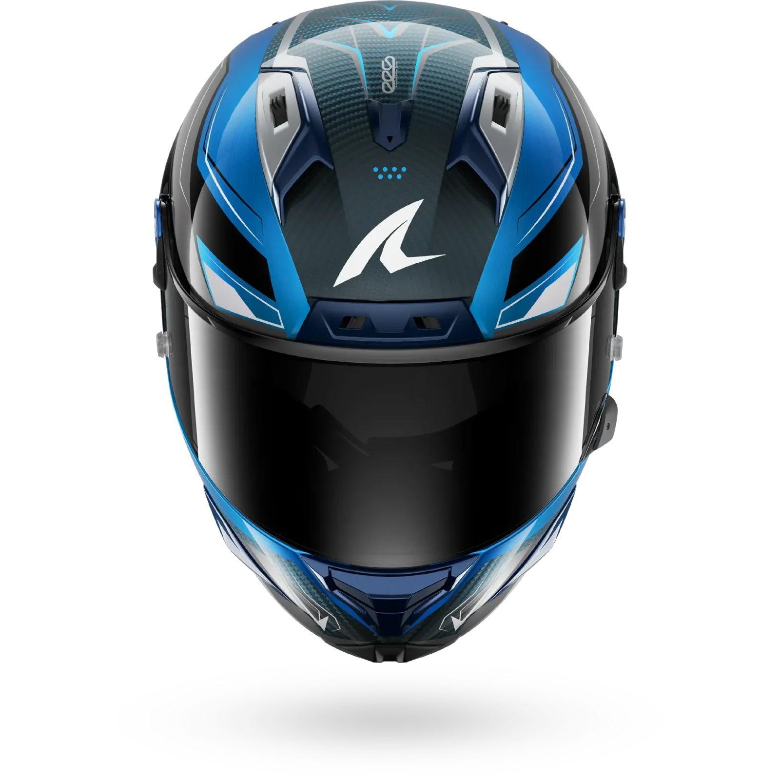 Каска Shark Aeron Mekarium Carbon Blue Silver